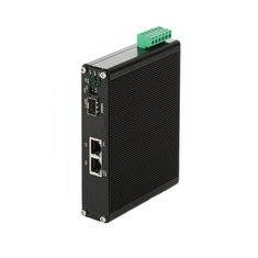 Hardened 2 Port RJ45 + 1 - Port SFP Industrial Ethernet  PoE Switch , 1x 1000Base-FX SFP