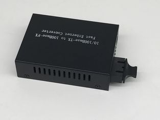 One Rj45 Port 10 / 100M Fiber Ethernet Media Converter , Multimode Media Converter Dual Fiber