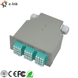 LC/PC SM Quad Adapters Fiber Optic Switch , Network Patch Panel Splice Distributor
