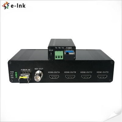 1550nm SDI To Fiber Optic Converter 3G 5W DWDM With 4Ch HDMI Output