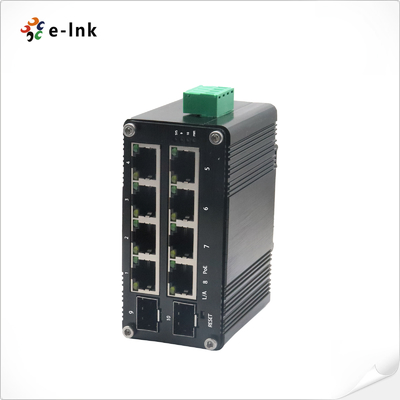 Mini Managed Ethernet Switch 8 Port 1000T 802.3at PoE + 2 Port 1000X SFP