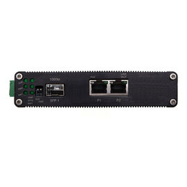 Hardened 2 Port RJ45 + 1 - Port SFP Industrial Ethernet  PoE Switch , 1x 1000Base-FX SFP