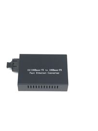 One Rj45 Port 10 / 100M Fiber Ethernet Media Converter , Multimode Media Converter Dual Fiber