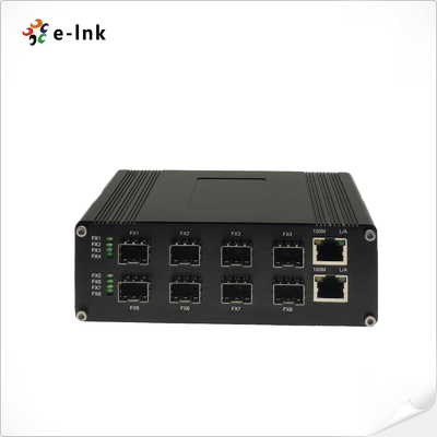 Industrial Optical Switch with 2×10/100/1000Base-T+8×1000BASE-X SFP Ports