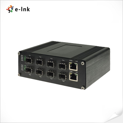 Industrial Optical Switch with 2×10/100/1000Base-T+8×1000BASE-X SFP Ports