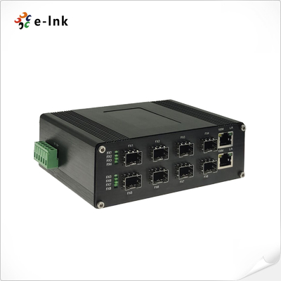 Industrial Optical Switch with 2×10/100/1000Base-T+8×1000BASE-X SFP Ports