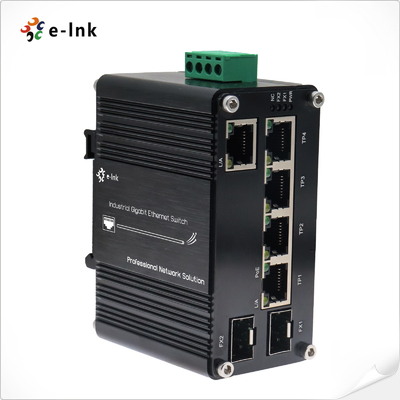 Industrial 7-Port Gigabit PoE++ Switch 4×90W bt + 2×SFP + 1×RJ45