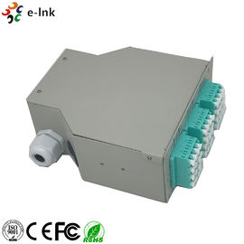 LC/PC SM Quad Adapters Fiber Optic Switch , Network Patch Panel Splice Distributor