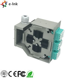LC/PC SM Quad Adapters Fiber Optic Switch , Network Patch Panel Splice Distributor