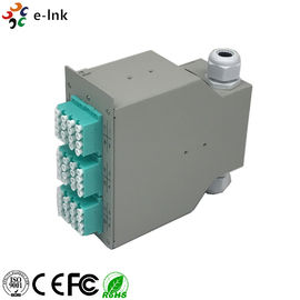 LC/PC SM Quad Adapters Fiber Optic Switch , Network Patch Panel Splice Distributor