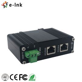 E-Link Gigabit Power Over Ethernet Injector 12~48VDC Power Input DIN Rail / Wall Mount