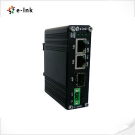 Aluminum Case Industrial Ethernet Media Converter 1 Port 100/1000Base-X SFP Ethernet Switch