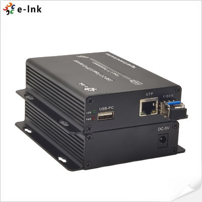 5VDC 6KM 4 Port USB2.0 Over Fiber UTP Extender
