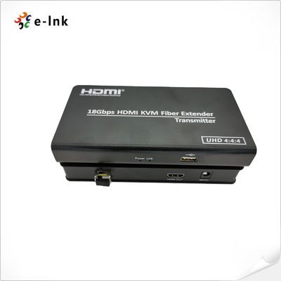 HDMI 2.0 HDCP 2.2 Fiber Optic Ethernet Extender 4K KVM USB 4096x2160P