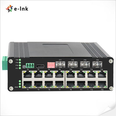 Industrie L2 Managed Hardened Ethernet Switch IEEE802.3at PoE für industrielle Überwachungsnetzwerke