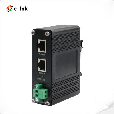 Industrieller PoE++-Injektor IEEE802.3bt 100W Ausgang 12-48VDC Spannungsbooster Erstrecken bis zu 100 Meter