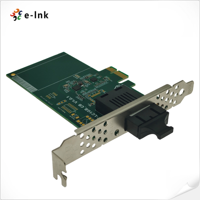 Industrielle Glasfaser-NIC-Karte 100M PCI-E SC SFP-Schnittstelle Server-Leistung