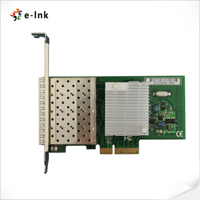 Intel 82580EB Netzwerkkarte mit vier SFP-Ports PCIe X4 Virtualisierungsfähig