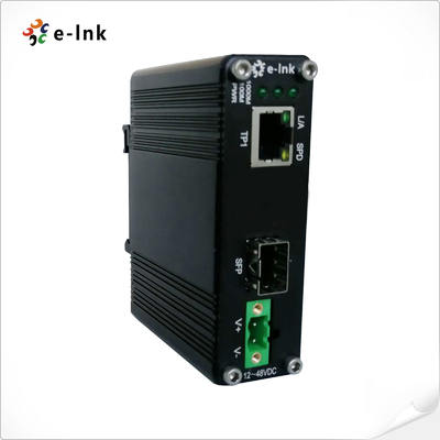 Mini Type Industrial Fiber Optic-Ethernet-Medien-Konverter /1000M 10/100 48VDC